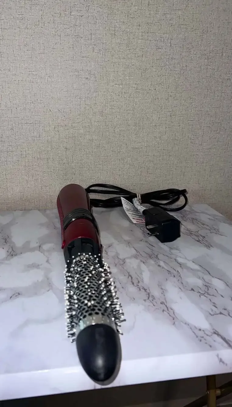 Red Ceramic Rotating Hot Air Brush for Women